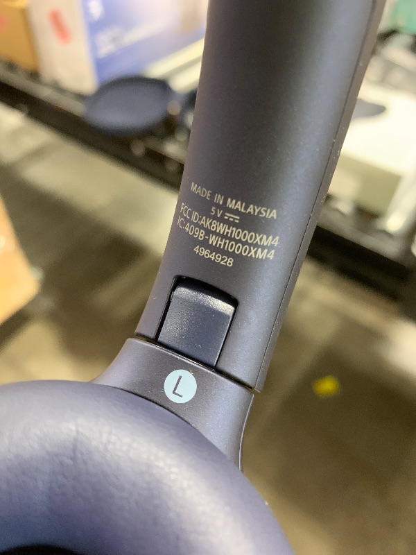 Photo 1 of Sony WH-1000XM4 Wireless Premium Noise Canceling Overhead Headphones with Mic for Phone-Call and Alexa Voice Control, Midnight Blue WH1000XM4