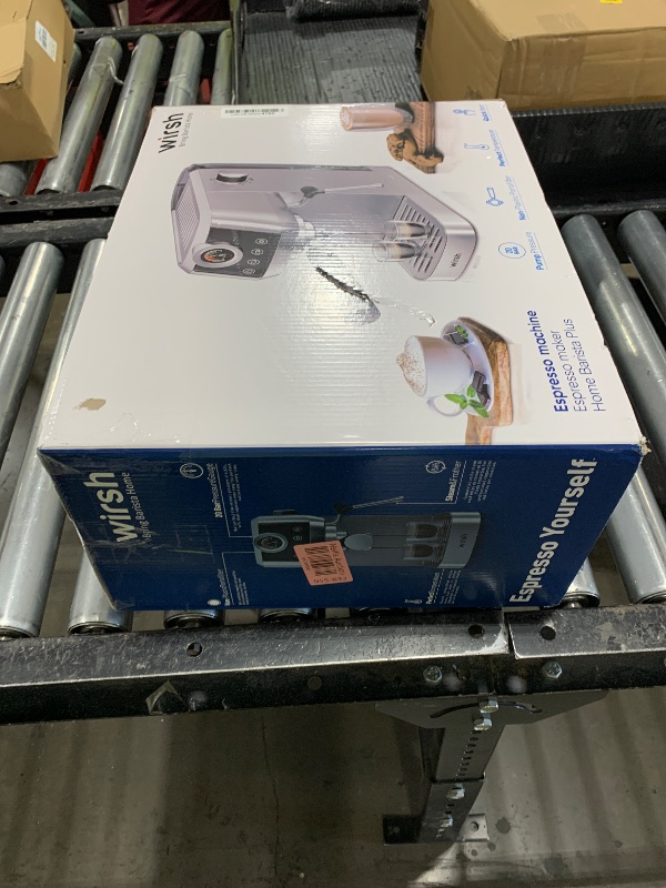 Photo 1 of wirsh Espresso Machine,20 Bar Semi-Automatic Espresso Maker with Pressure Gauge, Steam Wand, Stainless Steel Expresso Coffee Machine for Espresso/Latte/Cappuccino, Touch Screen,Home Barista Plus