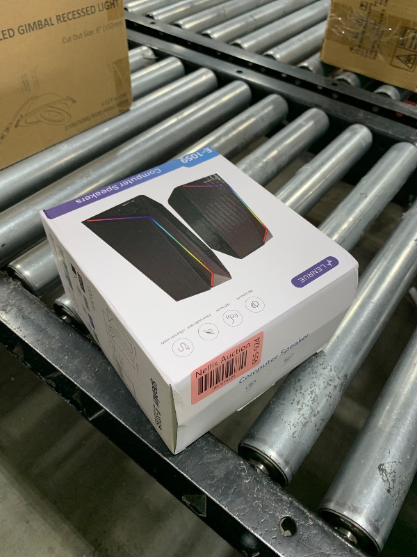 Photo 1 of LENRUE Computer Speakers, USB/USB-C Powered PC Speakers with Loud Stereo Sound, Headphone-in for Desktop, iMac, MacBook, Laptop, Monitor (USB-C to USB Adapter Included)