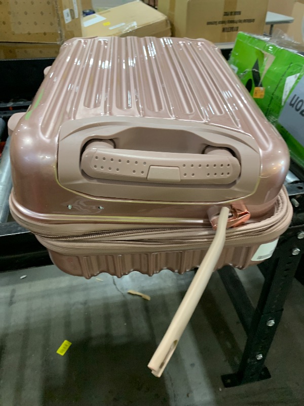 Photo 1 of kensie Women's Alma Luggage Set, Rose Gold, 20-Inch Carry-On