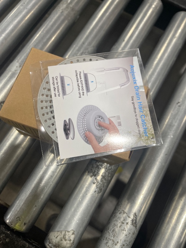 Photo 1 of Shower Drain Hair Catcher, Aojuxix Bathtub Drain Cover Hair Trap Strainer Upgraded Drain Protector with Silicone & Stainless Metal Designed for Pop-Up and Regular, Effective Without Slowing Drainage