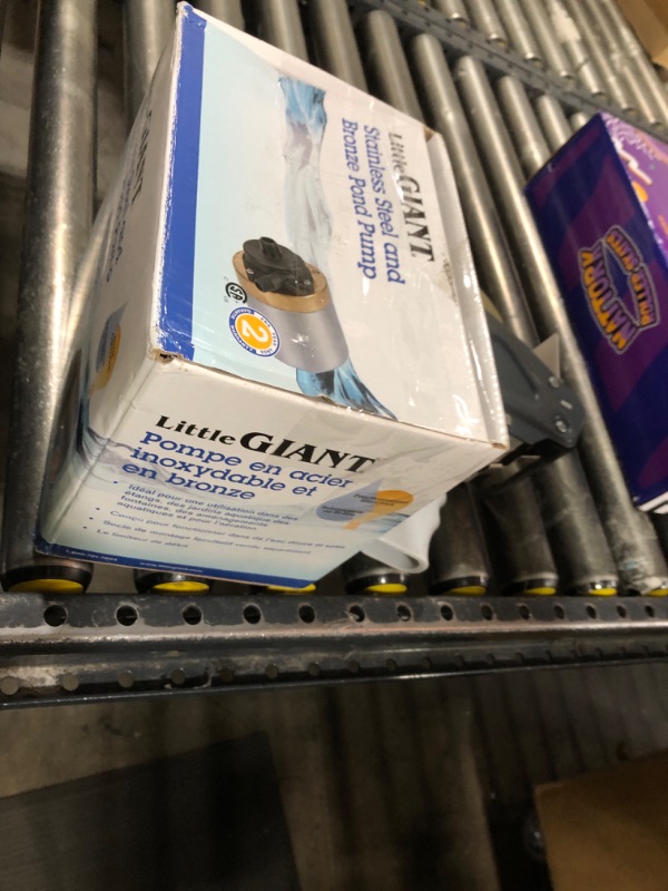 Photo 1 of Little Giant S580PT-20 115 Volt, 740 GPH Oil-less Stainless Steel and Bronze Direct Drive Pump for Fresh or Salt Water Ponds or Fountains, Steel, 517100002