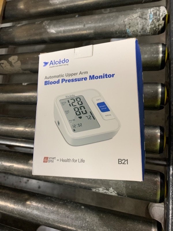Photo 1 of Alcedo Blood Pressure Monitor for Home Use, Automatic Digital BP Machine with Large Cuff for Upper Arm, LCD Screen, 2x120 Memory, Talking Function