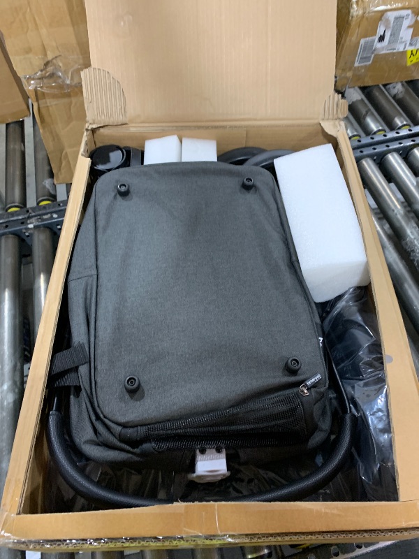 Photo 1 of Beberoad Pets T1 Double Pet Stroller for 2 Small Dogs or Cats Lightweight Foldable Double Cat Stroller with Detachable Carrier (Black)
