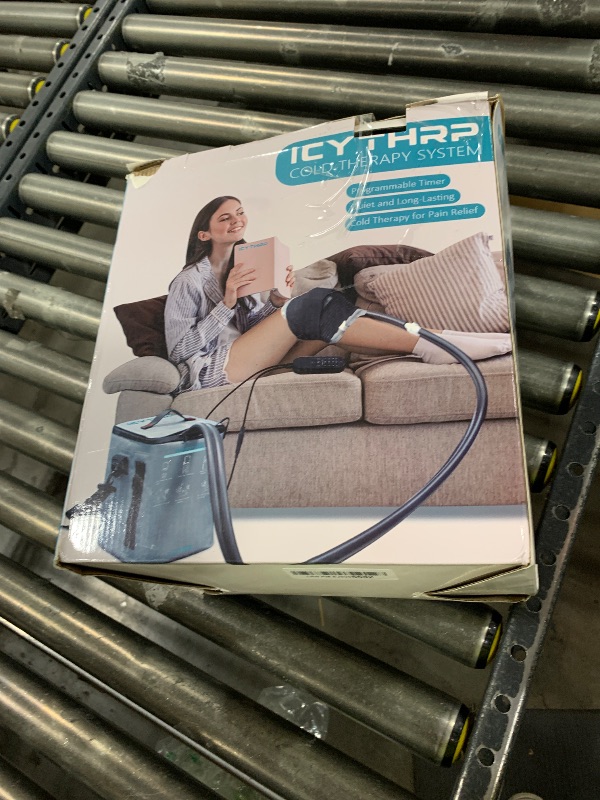 Photo 1 of ICYTHRP Cold Therapy Machine with Programmable Timer, Portable Ice Machine for Knee After Surgery, Knee Replacement Recovery System for Pain Relief w/Compression Pad for Shoulder, Hip and Ankle