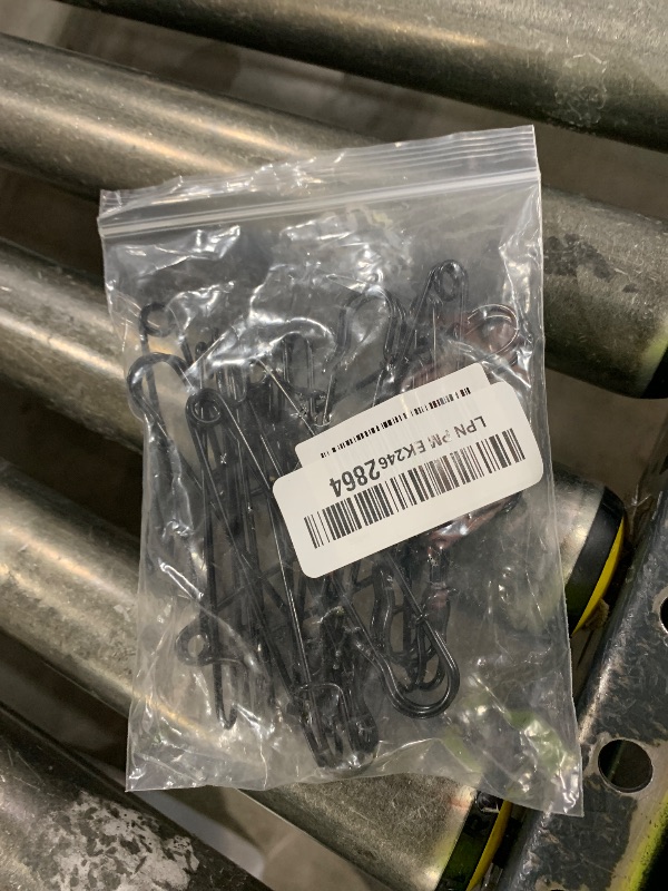 Photo 1 of 15Pcs Large Safety Pins, 4‘’ Heavy Duty Steel Safety Pins for Clothes, Ideal for Leather, Canvas, and Wool, Sharp Tip for Secure Hold, Perfect for Clothing, Diapers, Blankets, and More, Black