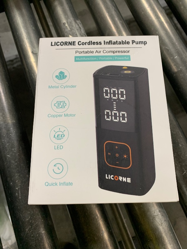Photo 1 of Tire Inflator Portable Air Compressor, 5X Faster Portable Air Pump for Car Tires with Powerful Battery, 180PSI Cordless Air Pump with Digital Pressure Gauge for Cars, Bike & Motorcycle Tires, Ball