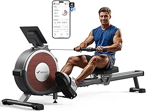 Photo 1 of MERACH Rowing Machines for Home, Magnetic Rowing Machine with 16 Levels, Rower Machine of Quiet Resistance, Dual Slide Rail with Max 350lbs Weight Capacity, App Compatible
