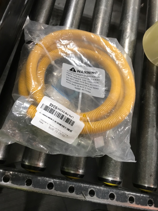 Photo 1 of Puxyblue [2025 NEW] 72" Flexible Gas Line Kit for Dryer Stove Range Flexible Stainless Steel Gas Dryer Kit - 3/4" OD(5/8" ID) Dryer Gas Line with Connector 3/4" FIP & 1/2" MIP & 3/4" MIP Fitting