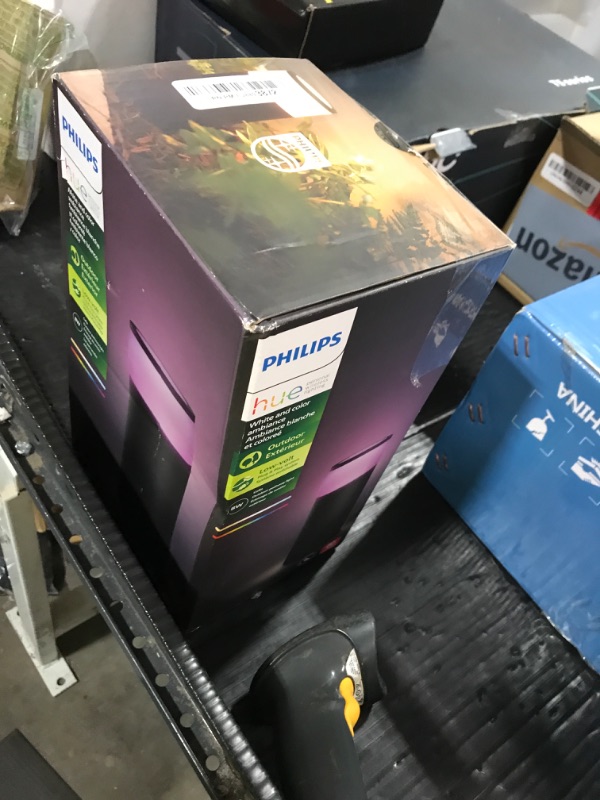Photo 1 of Philips Hue Calla Outdoor Smart Pathway Light - White & Color Ambiance LED Walkway Lights - Low Voltage Lighting - 1 Pack - Requires Bridge and Power Supply - Control with App and Voice - Weatherproof