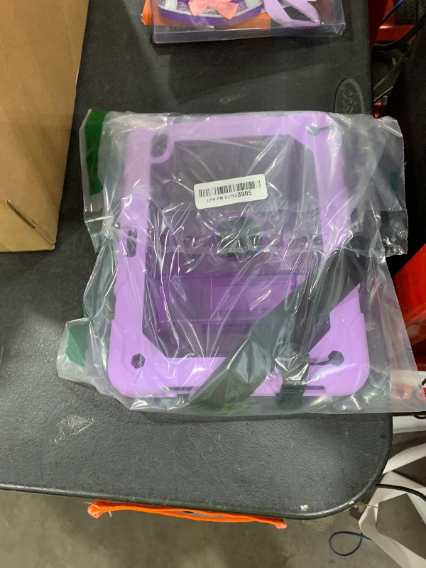 Photo 1 of TIMISM Case for iPad (A16) 11th/10th Generation(2025/2022) with Shoulder Strap, Kickstand and Pencil Holder, Translucent Hard PC Back Cover, Heavy Duty Shockproof Rugged Protective Case, Purple