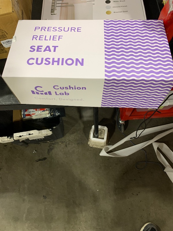 Photo 1 of C CUSHION LAB Patented Pressure Relief Seat Cushion for Long Sitting Hours on Office/Home Chair, Car, Wheelchair - Extra-Dense Memory Foam for Hip, Tailbone, Coccyx, Sciatica - Wellness Green