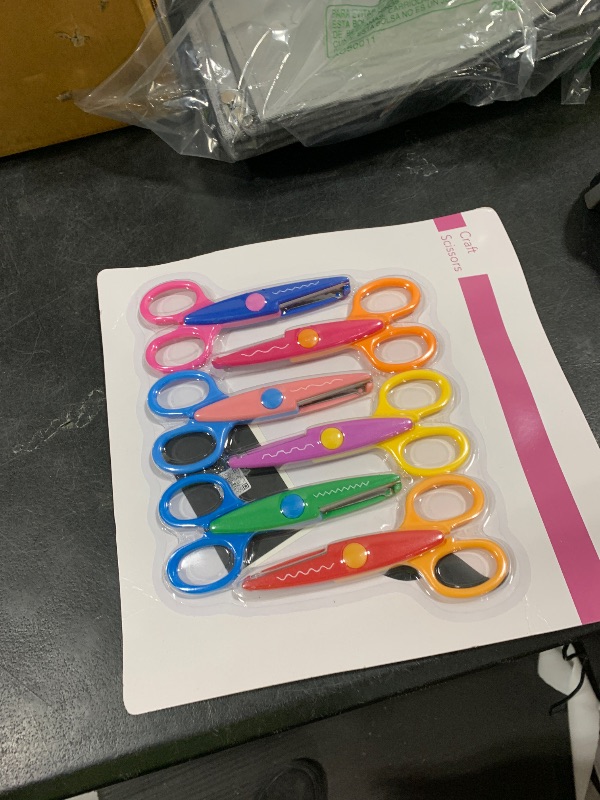Photo 1 of Mr. Pen Craft Scissors - Decorative Edge, 6 Pack, Zig Zag, Scrapbooking, Fancy, Pattern, Design