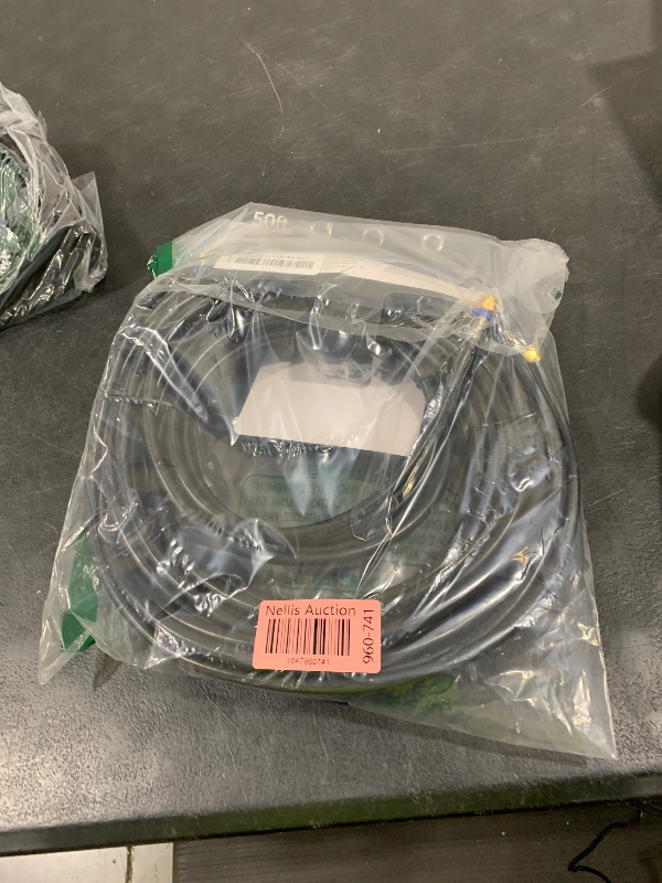 Photo 1 of GE RG6 Coaxial Cable, 50 ft. F-Type Connectors, Quad Shielded Coax Cable, 3 GHz Digital, In-Wall Rated, Ideal for TV Antenna, DVR, VCR, Satellite, Cable Box, Home Theater, Black, 33532