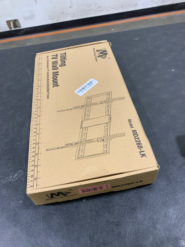 Photo 1 of Mounting Dream UL Listed TV Mount for Most 37-75 Inch TV, Universal Tilt TV Wall Mount Fit 16", 18", 24" Stud with Loading Capacity 132lbs, Max Vesa 600 x 400mm, Low Profile Flat Wall Mount Bracket