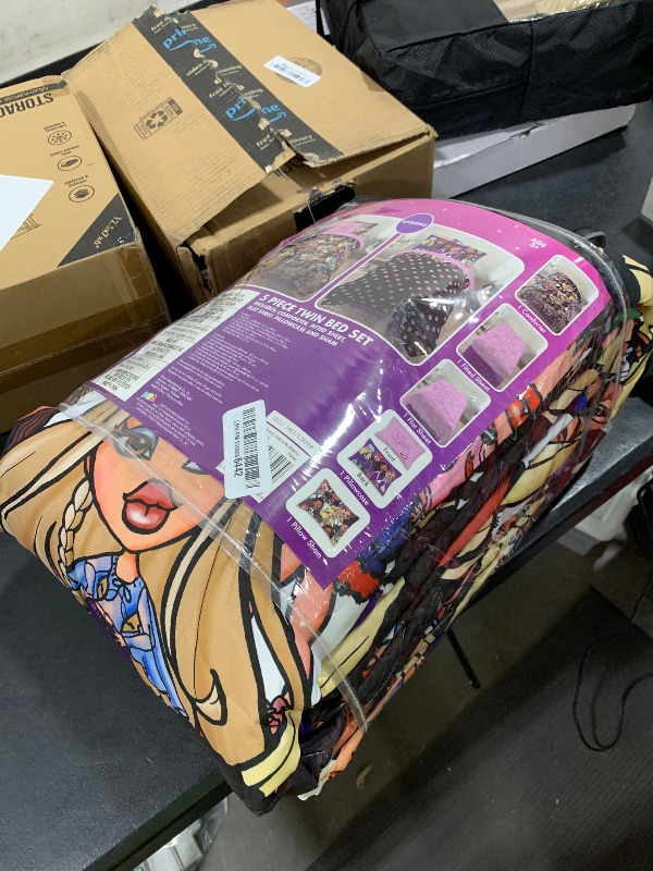 Photo 1 of Franco Bratz Fashion Bedding 5 Piece Super Soft Reversible Comforter and Sheet Set with Sham, Twin, (100% Official Licensed Product)