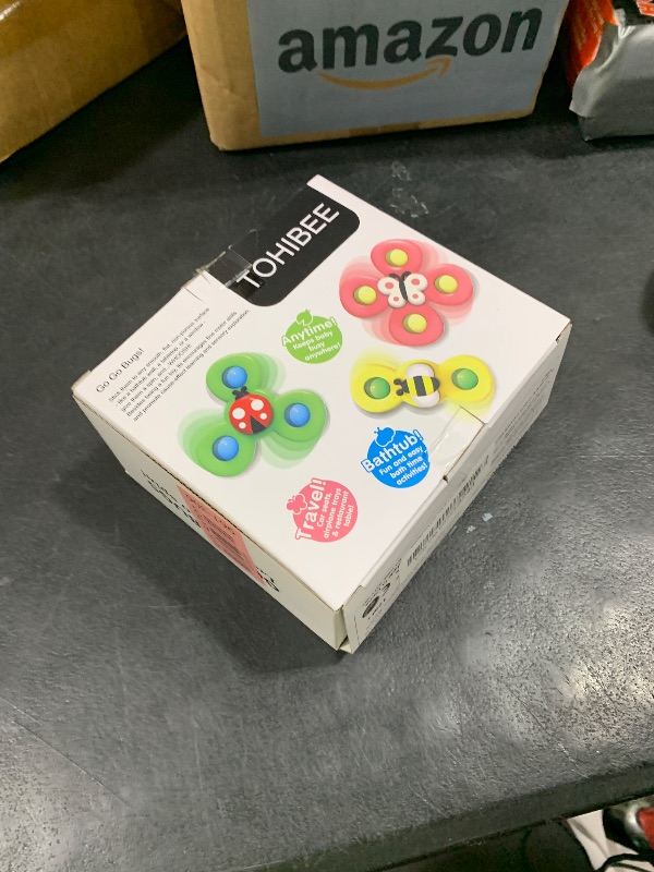 Photo 1 of 3PCS Suction Cup Spinner Toys for 1 2 Year Old Boys Spinning Toys Baby Toys 12-18 Months Sensory Toys for Toddlers 1-3 Easter Basket Stuffers Gifts for 1 Year Old Girls