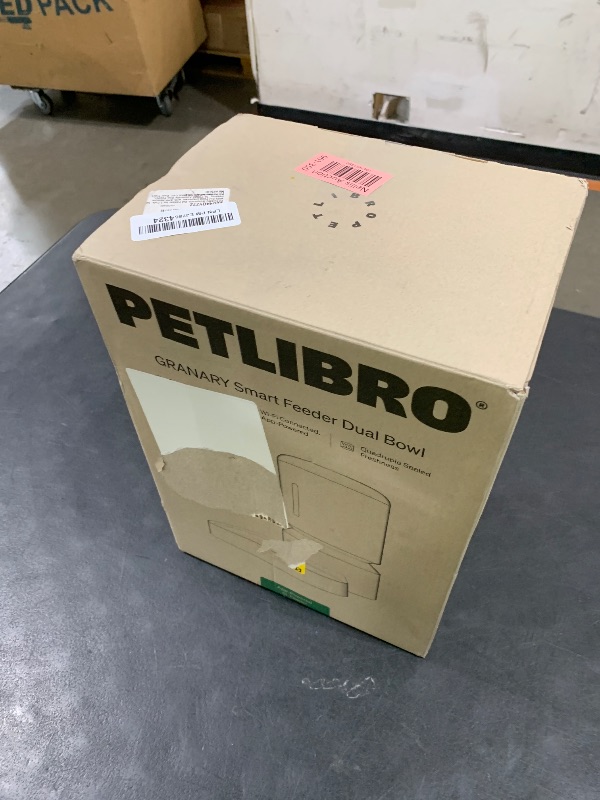 Photo 1 of PETLIBRO Automatic Cat Feeder for 2Cats, 5L Timed Dual Dog Food Dispenser, 5G WiFi Pet Feeder with APP Remote Feeding, 1-10 Meals/Day, 10s Meal Call, Double Trays