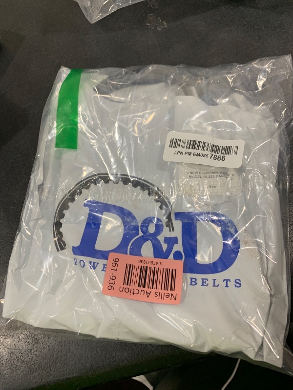 Photo 1 of 2 NEW Replacement belts for RIKON BAND SAW MODEL 10-325 BAND SAW