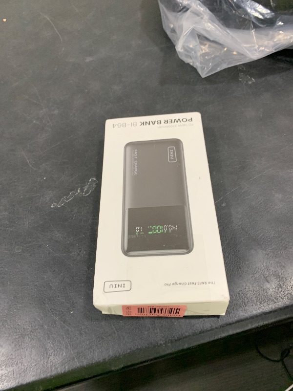 Photo 1 of INIU 140W Power Bank, 27000mAh High Capacity Laptop Portable Charger, USB C in&Out Tablet Powerbank, Digital Display Phone Charger, Travel Charger Compatible with iPhone 16, iPad, MacBook, Laptop etc.