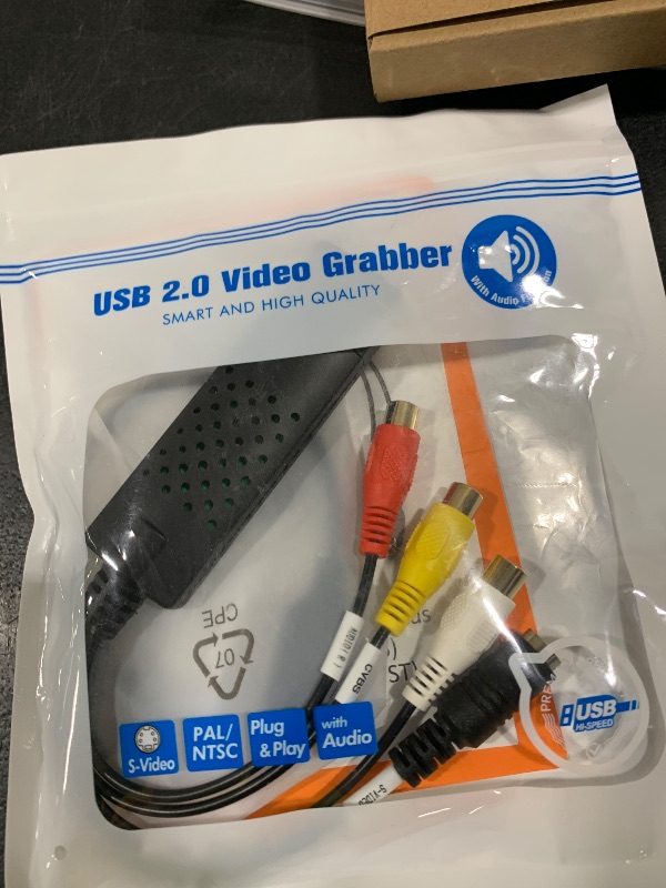 Photo 1 of Capture Card, USB Video Capture Card Device, Audio Video Converter Grabber for RCA to USB-Convert VHS Mini DV VCR Hi8 DVD to Digital, for PC TV Tape Player Camcorder, MAC Windows Vista Compatible