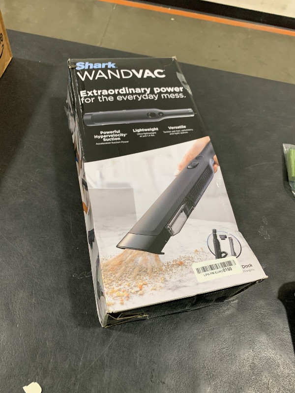 Photo 1 of Shark WANDVAC Cordless Hand Vac, Lightweight, Versatile and Portable at 1.4 lbs., Powerful Suction for Pet Hair, Charging Dock, One-Touch Empty for Car & Home, Duster Crevice Tool, Black, WV201BK