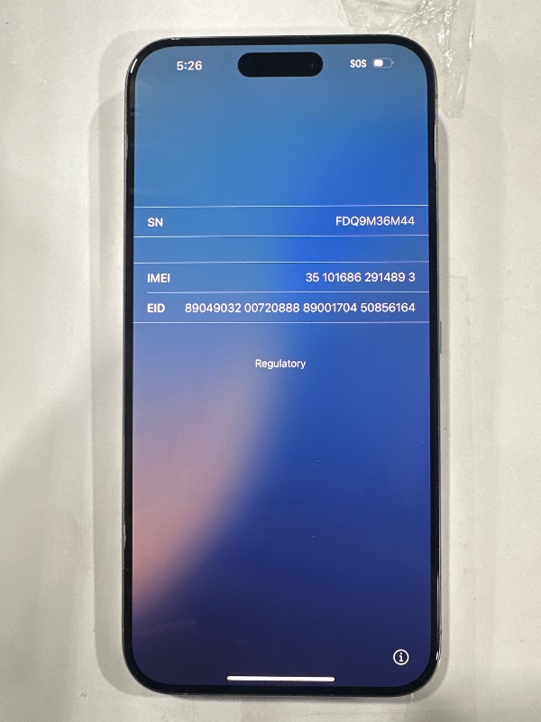 Photo 1 of Apple iPhone 15 Pro Max, 256GB, Natural Titanium - locked (Renewed) - No charger included