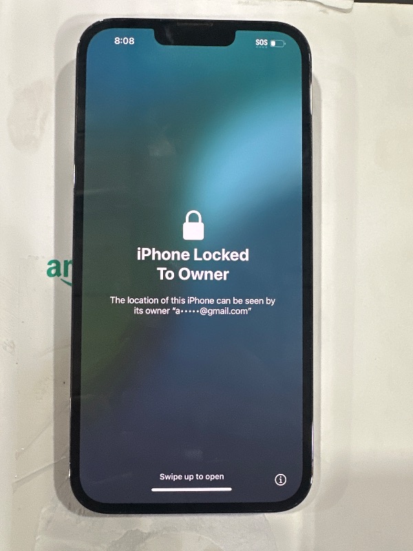 Photo 1 of Apple iPhone 13 PRO MAX in graphite Passcode Activated -- locked by pervious owner