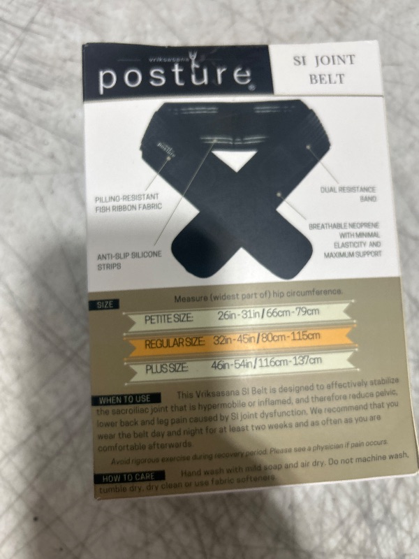 Photo 1 of Vriksasana Posture Sacroiliac Hip Belt for Women and Men That Alleviates Sciatic, Pelvic, Lower Back, Leg and Sacral Nerve Pain Caused by Si Joint Dysfunction| Trochanter Brace (Regular, Black)