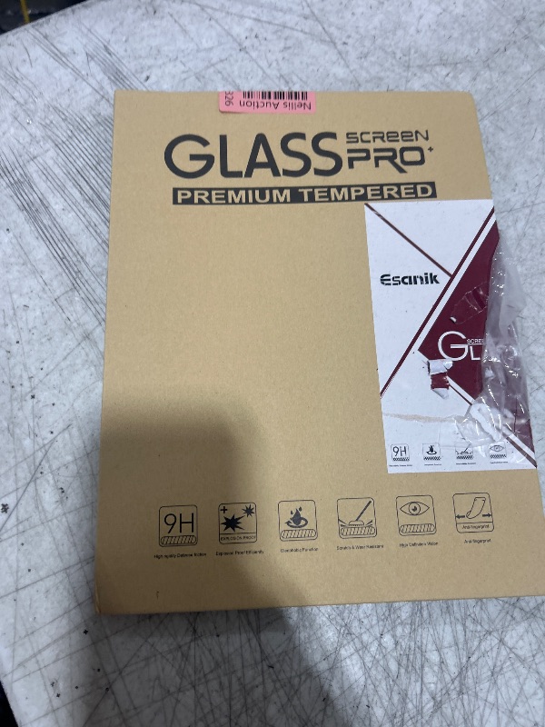 Photo 1 of Esanik 2 Pack Like Paper Glass Screen Protector for Samsung Galaxy Tab S10 FE/ S9 / S9 FE (11 inch) 9H Tempered Glass Film with Alignment Frame, Writing Like on Paper, Anti Glare