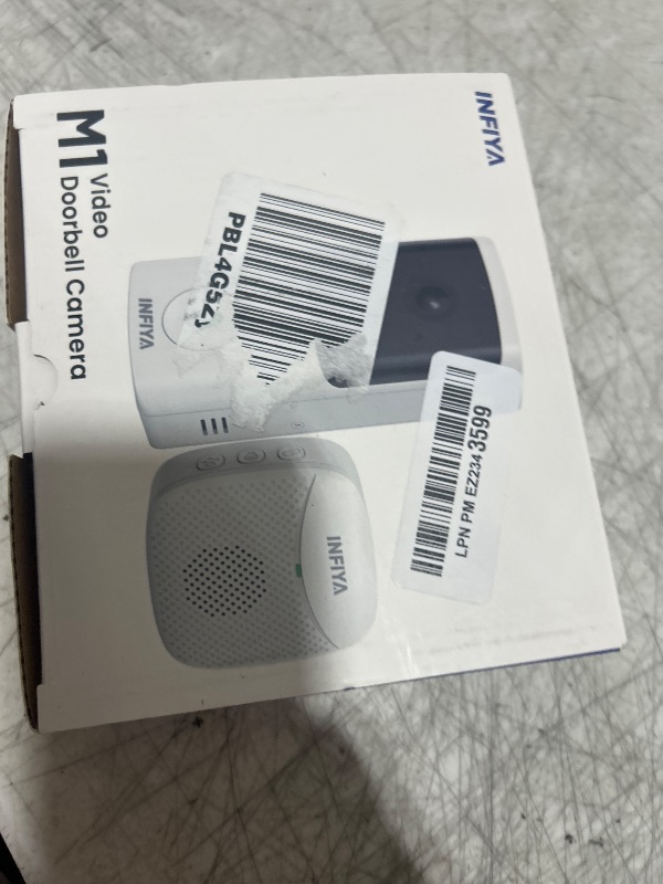 Photo 1 of INFIYA Video Doorbell Camera Wireless-2K Outdoor Front Door Camera with Chime Included for Home Security, Easy Installation, AI Human Detection, Instant Alerts, Night Vision, Two-Way Audio, M1 White