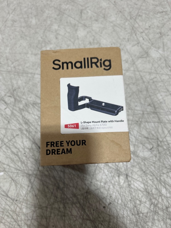 Photo 1 of SmallRig A6700 HandGrip, Silicone L-Shape Handle for Sony Alpha 6700 Camera, Built-in Quick Release Plate for Arca-Swiss, Features A Strap Slot for Attaching Wrist Straps -5061