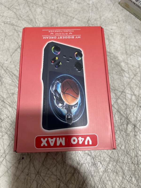 Photo 1 of FVBADE ?40000 in 1 V40 MAX Handheld Game Console 4.0 inch IPS Screen Mini Retro Console 4000mAh Portable Pocket Arcade 45+ Mainstream Emulator 256G TF Card Transparent(Blue)