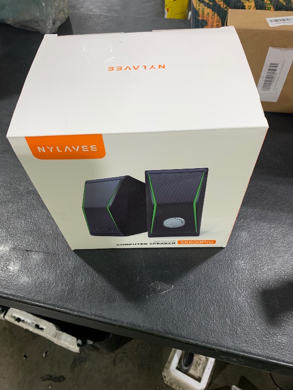 Photo 1 of Computer Speakers, Bluetooth 5.0 Hi-Fi Stereo PC Speakers, 4 Dynamic Lighting Modes, AC Adapter Powered and 3.5mm AUX-in Computer Speakers for Desktop PC, Monitor, Laptop, Tablet, Phone