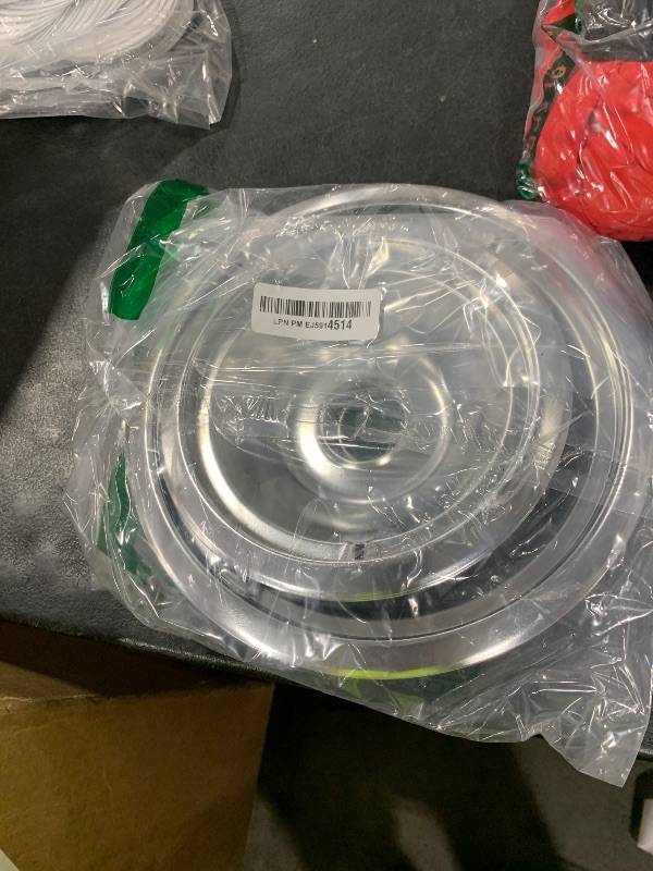 Photo 1 of COZZIVITA 4-Piece Drip Pans Set - Compatible with GE Stoves - Chrome Finish Electric Stove Burner Drip Pans - 2 x 6inch, 2 x 8inch Stove Drip Pans - GE Stove Drip