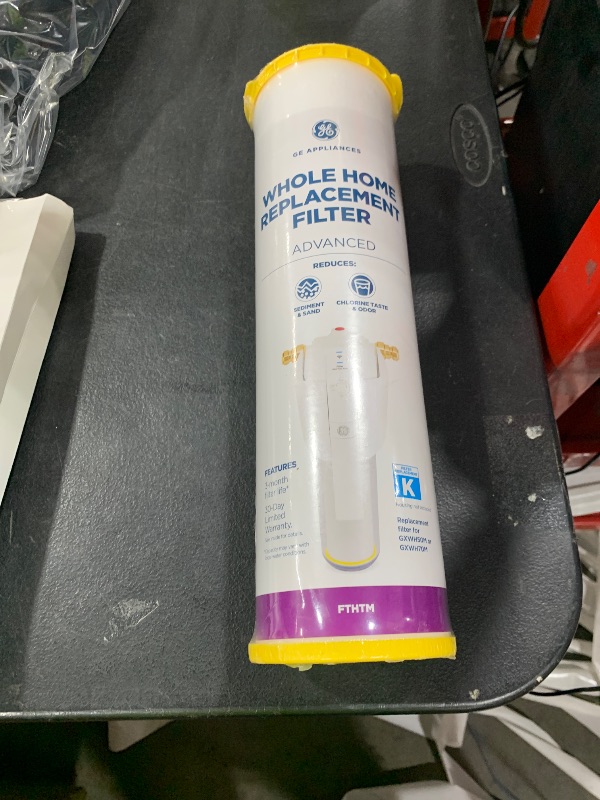 Photo 1 of GE FTHTM Whole House Water Filter | Replacement for Water Filtration System | NSF Certified: Reduces Chlorine, Sediment, Rust & Other Impurities | Replace Every 3 Months for Best Results | 1 Filter