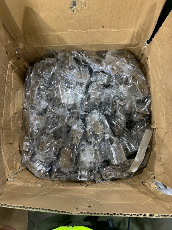 Photo 1 of 60 Pack Soft Close Cabinet Door Hinges for 1/2" Partial Overlay Cupboard, 100 Degree Opening Angel, Stainless Concealed Kitchen Cabinet Hinges with Mounting Screws and Manual