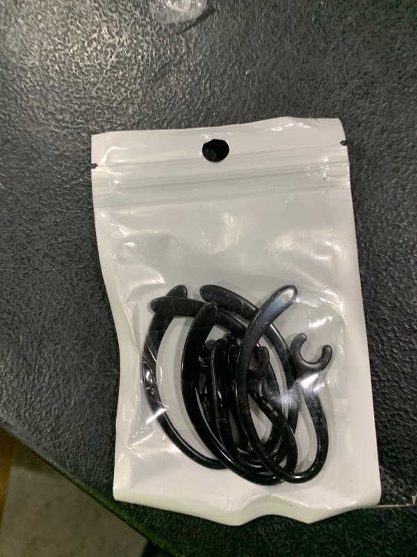 Photo 1 of 6 Pack Replacement Ear Hook Universal Small Clamp Loop Clip for Other Bluetooth Headset(Black)