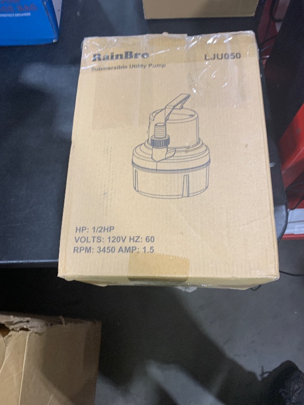 Photo 1 of Submersible Sump Pump, Clean/Dirty Water Pump, Portable Utility Pump With 25-Foot Cord, Ideal for Swimming Pool, Garden Pond, Basement, and Flood Relief Drainage