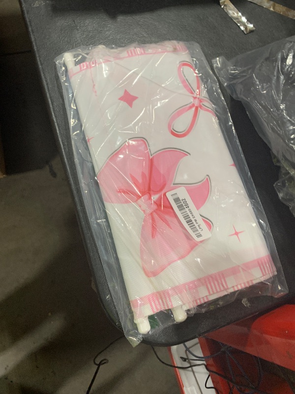 Photo 1 of Pink Bow Graduation Decorations 2025 Coquette Grad Banner Pink Class of 2025 Congrats Grad Porch Signs Hanging Banner for College Senior High School Girl