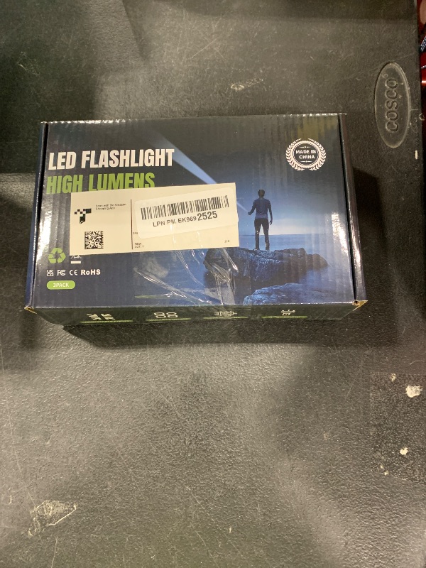 Photo 1 of 3Pack Rechargeable Flashlights, 7Mode Flashlights High Lumens, Super Bright LED Flashlight, Adjustable Tactical Flash Light, High Powered Flash Light, Handheld Flashlight for Home Emergency Camping