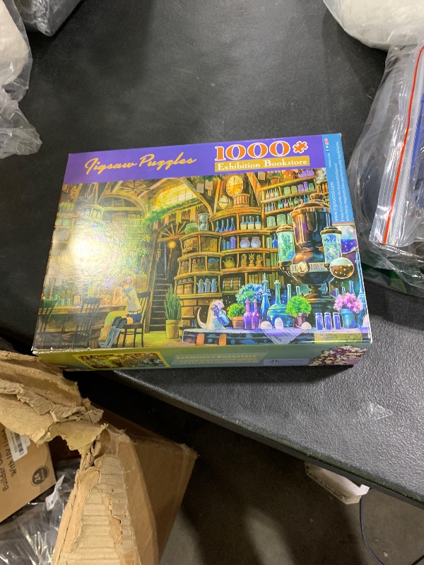Photo 1 of Ingooood- Jigsaw Puzzle 1000 Pieces for Adult- Fantasy Series- Exhibition Bookstore_IG-1217 Entertainment Wooden Puzzles Toys…