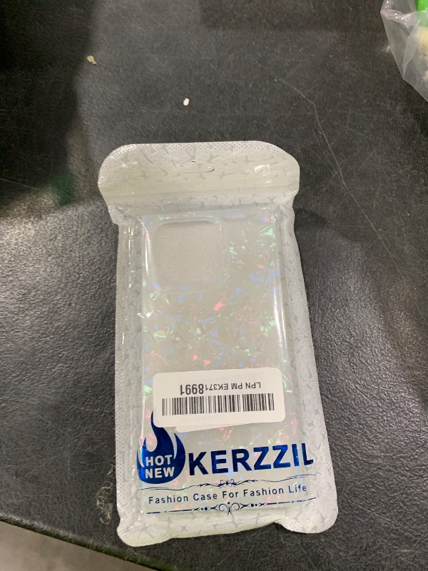 Photo 1 of KERZZIL Cute Girly Rectangle Compatible with iPhone 16 Pro Case, Slim Colorful Sparkle Glitter Mother Shell Pearl Pattern Translucent Soft TPU Silicone Protective Bumper Cases Cover(Pearl,16 Pro)