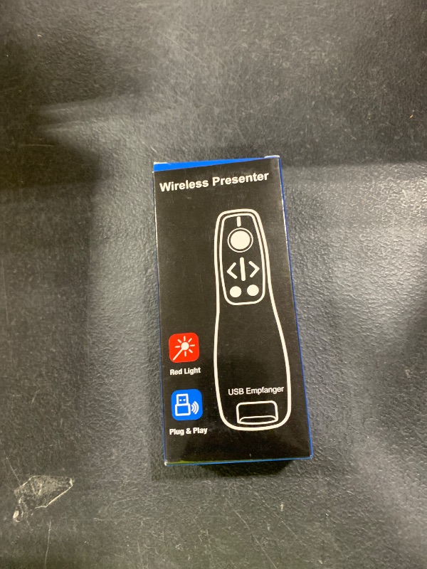 Photo 1 of Presentation Clicker Wireless Presenter Remote for PowerPoint, Powerpoint Clicker with Volume Control PowerPoint Slide Advancer for Mac, Computer, Laptop-E600