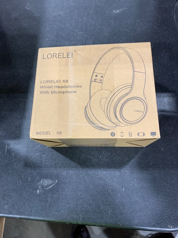 Photo 1 of LORELEI X8 Over-Ear Wired Headphones with Microphone with 1.45m-Tangle-Free Nylon Line&3.5mm Plug,Lightweight Foldable & Portable Headphones for Smartphone,Tablet,Computer,Mp3/4?Pearl Pink?
