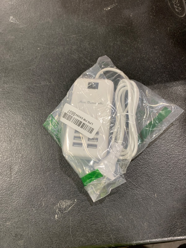 Photo 1 of 6 Ports USB Charger Hub Desktop US Plug AC Power Wall Travel Charging Adapter Slots Charging Station Extension Socket Outlet with Cable