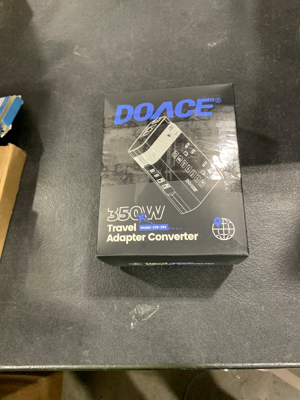 Photo 1 of DOACE 220v to 110v Voltage Converter US to Europe: 350W 220 to 110 Voltage Converter for European Travel - International Power Adapter Plug Combo Step Down Transformer White