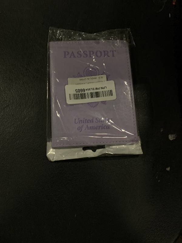 Photo 1 of QEYMN Passport Holder, Passport Holder Women, Passport Covers Travel Must Haves, Travel Passport Wallet for Men, 1 Pack Passport Case Passport Protector for Travel Airport Essentials, Light Purple