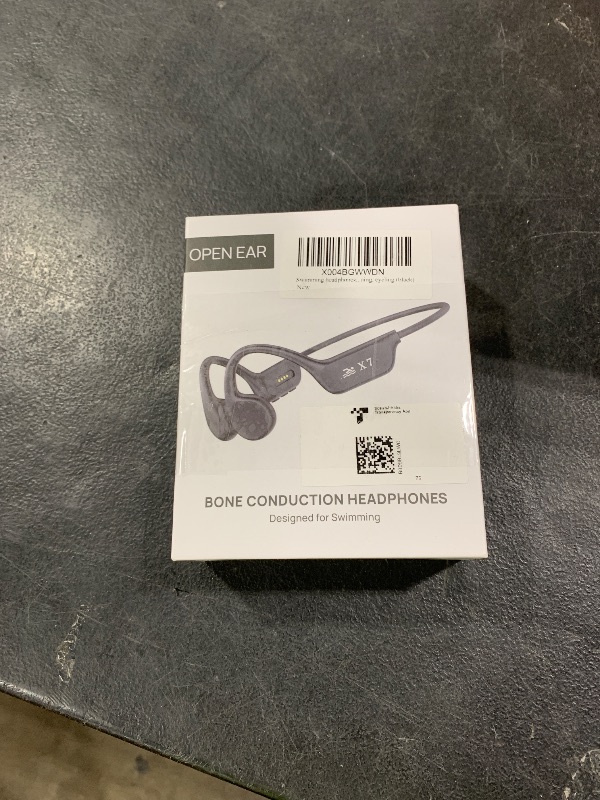 Photo 1 of Swimming headphones-bone conduction headphones, IP68 waterproof built-in MP3 player 32G memory, underwater swimming headphone, wireless open Earphones Bluetooth 5.3, for running, cycling (black)