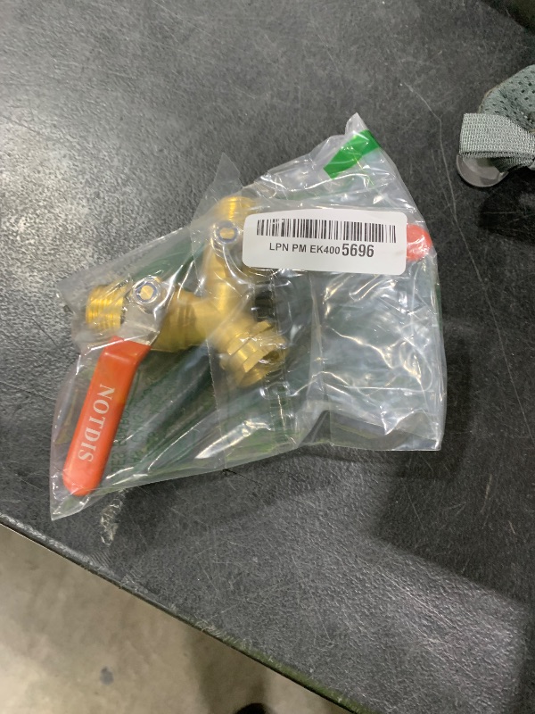 Photo 1 of Hose Splitter 2 Way Heavy Duty Brass Garden Hose Splitter with 304 Stainless Steel Long Handle Outdoor Full Flow Hose Splitter Connector,Y Valve 3/4 Inch GHT Thread